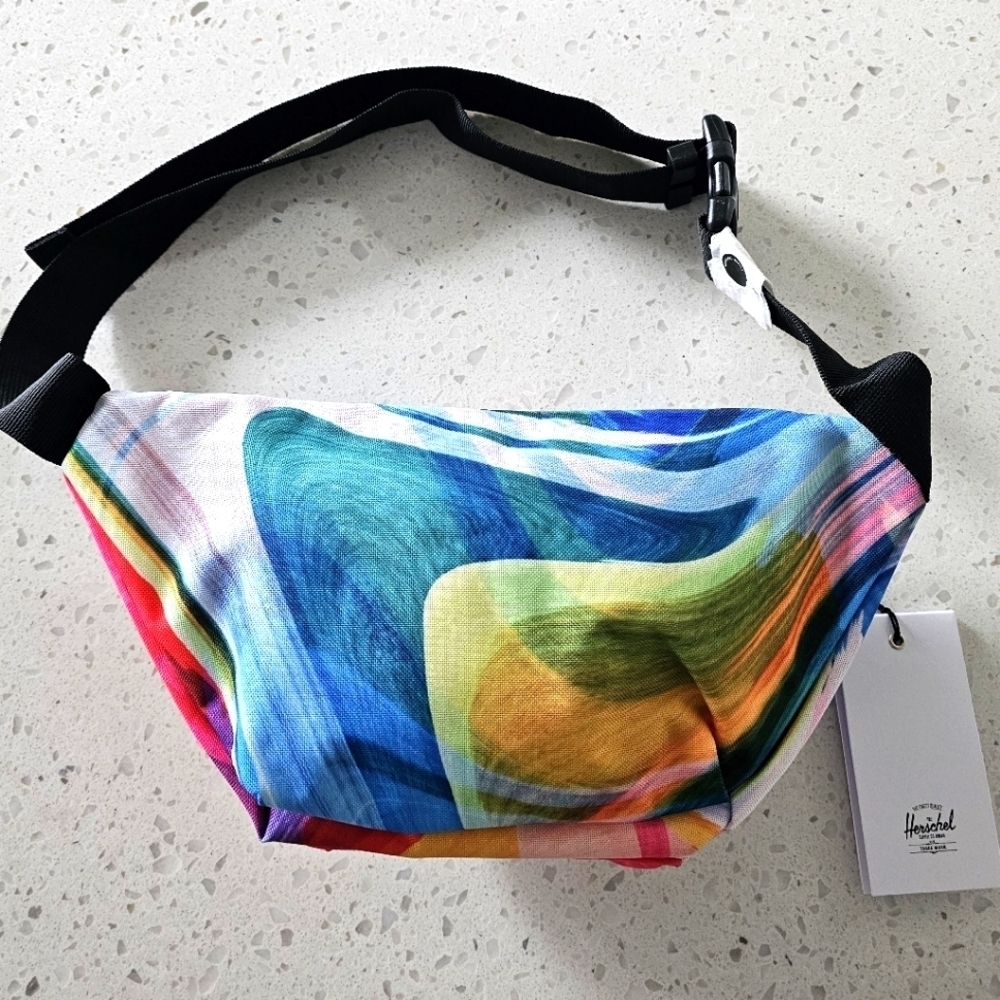 New Hershel Seventeen Hip Bag - Paint Pour Multiple - Picture 2 of 6